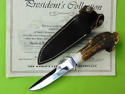 RARE Parker Japan Smith & Wesson Custom Series Stag Hunting Knife Prototype