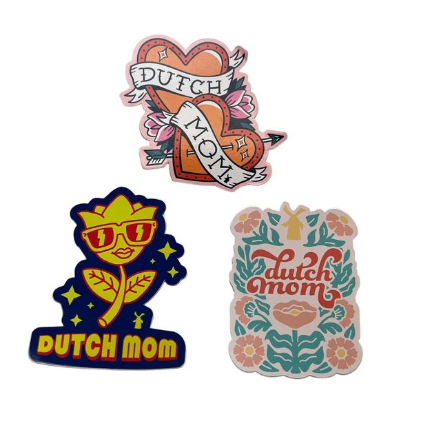 DUTCH BROS DUTCH Mom Mother's Day Stickers 2021/2022/2023 Set Of 3