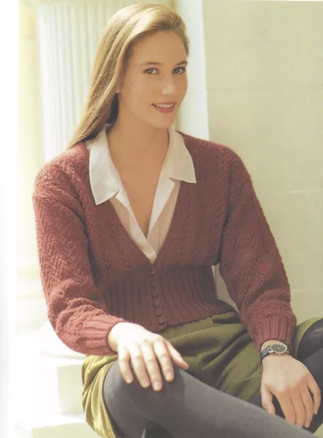 Kim Hargreaves Lace Cardigan or Sweater Kit - Vintage Rowan DK Tweed