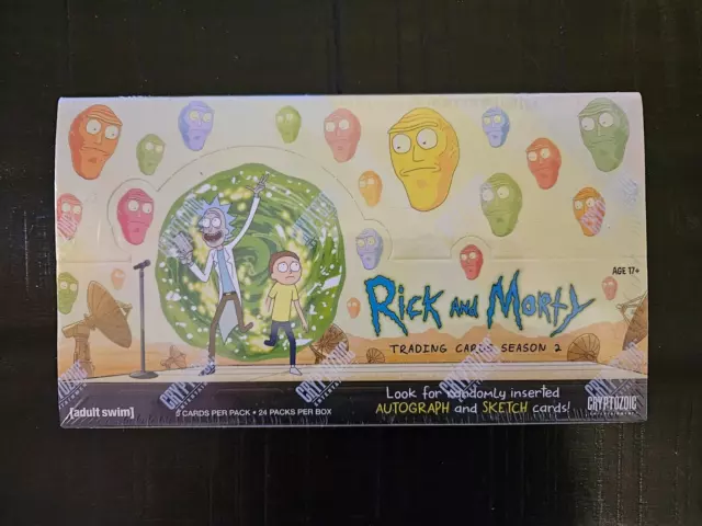 Rick and Morty Season 2 Trading Cards Cryptozoic 2019 Factory Sealed Hobby Box