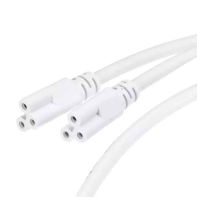 2 x T5 T8 LED Röhren Anschlusskabel 50CM Stecker auf Stecker Doppelte Ende Kabel