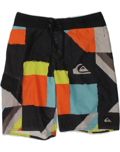 QUIKSILVER Boys Swimming Shorts 15-16 Years Black Colourblock AK77