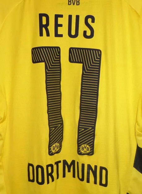 Borussia Dortmund Reus 11 Flock Beflockung 25 cm für Trikot - 023