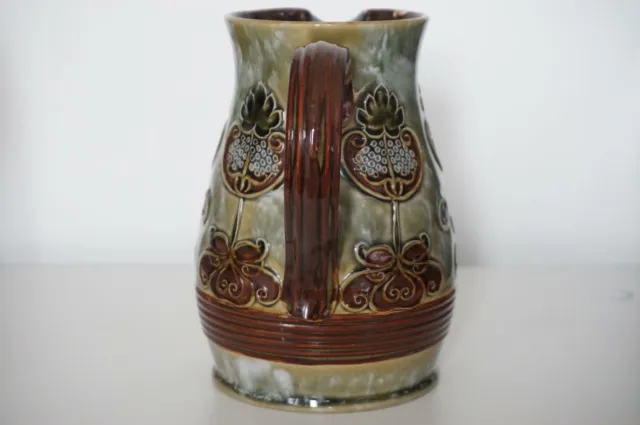 Royal Doulton Lambeth Krug Vase - Jugendstil Design - Marion Holbrook - um 1905 3
