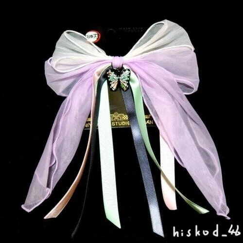 DEMON SLAYER SHINOBU Kocho Hair Clip Head Ribbon Charm Universal USJ