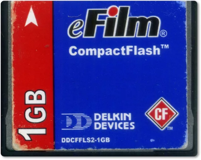 Tarjeta de memoria eFilm Compact Flash CF de 1 GB un gigabyte