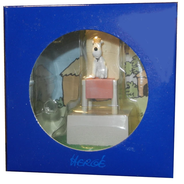Coffret scène diorama pvc Tintin tenant la Licorne - Collection
