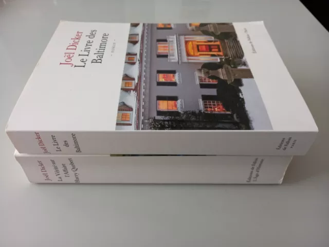 Lot de deux livres Joël DICKER Broché Grand format (N°3867) 3