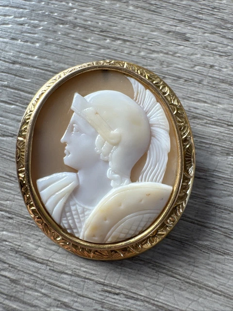 Broche De Baptême Ancienne - XIXe Siècle - Plaquée Or - Délicate - Occasion (bon état Général)