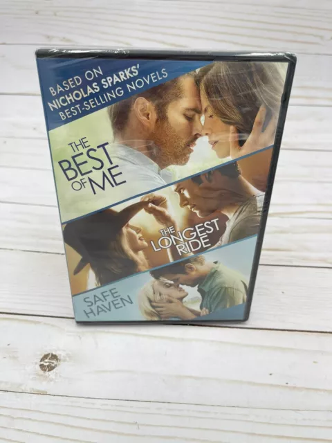 Nicholas Sparks 3 Movie DVD The Best of Me The Longest Ride Safe Haven Sealed