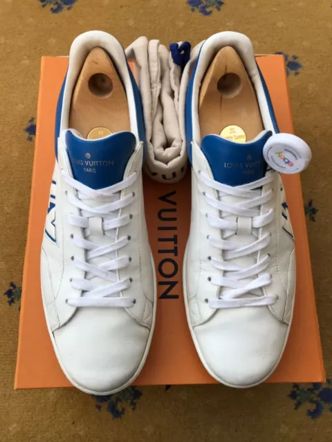 Fastlane leather low trainers Louis Vuitton White size 40.5 EU in