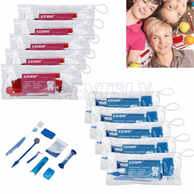 Cepillo de ortodoncia dental Lazos Cepillo de dientes Hilo interdental cuidado