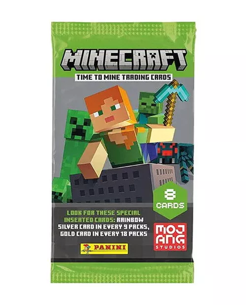 2022 Panini Minecraft Time to Mine Trading Cards Factory Sealed Pack