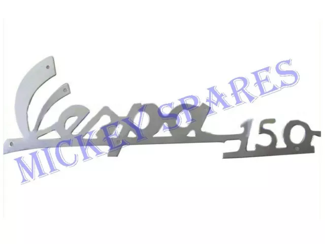 Nuovo Vespa 150 Scritta Protezione Gambe Distintivo Monogram Vbb Vba Super Corsa