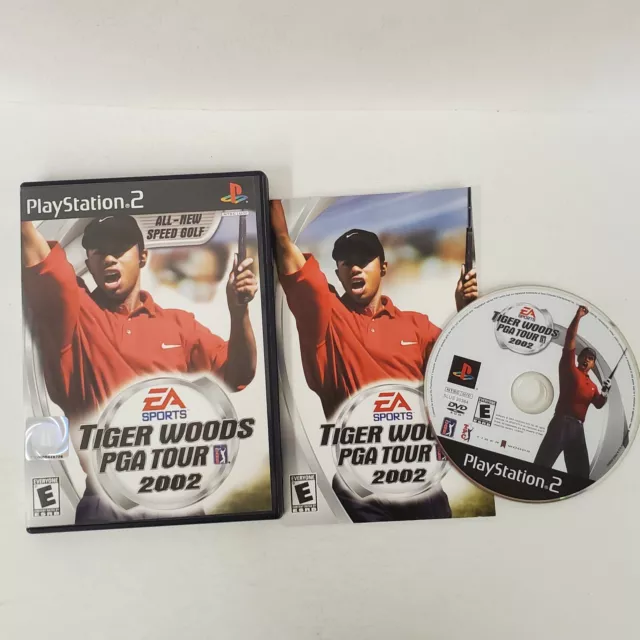 PS2 Tiger Woods PGA Tour 2002 (Sony PlayStation 2, 2002) Complete