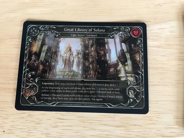 GREAT LIBRARY OF Solana - Cold Foil - Monarch 1st Edition (w