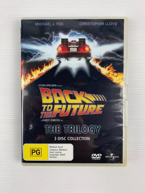 Back To The Future The Trilogy Michael J Fox DVD R4 VGC Discs Free Tracked Post