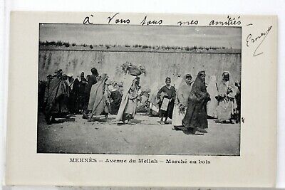 Meknes Av of / The Mellah Marche To Wood Morocco CPA Postcard 573