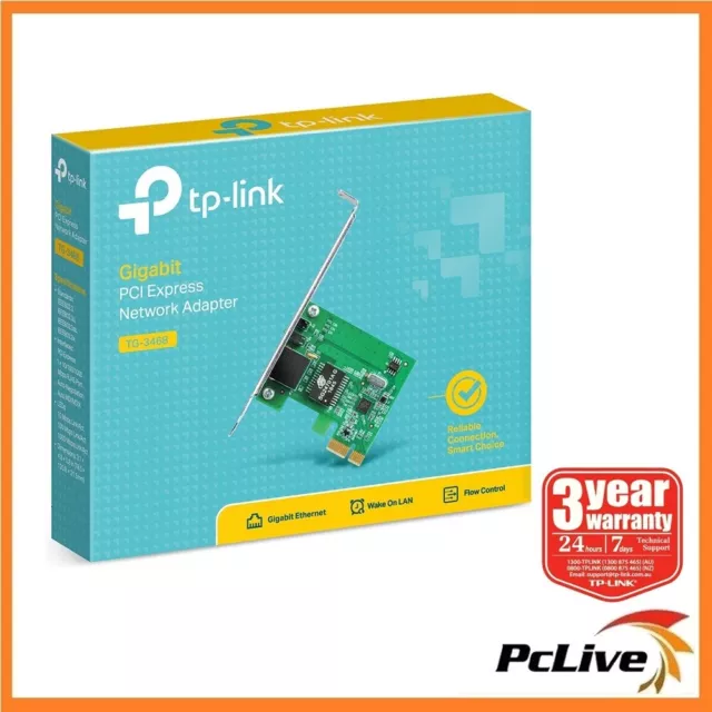 NEW TP-Link TG-3468 Gigabit 10/100/1000Mbps PCI-Express Network LAN Card Adapter