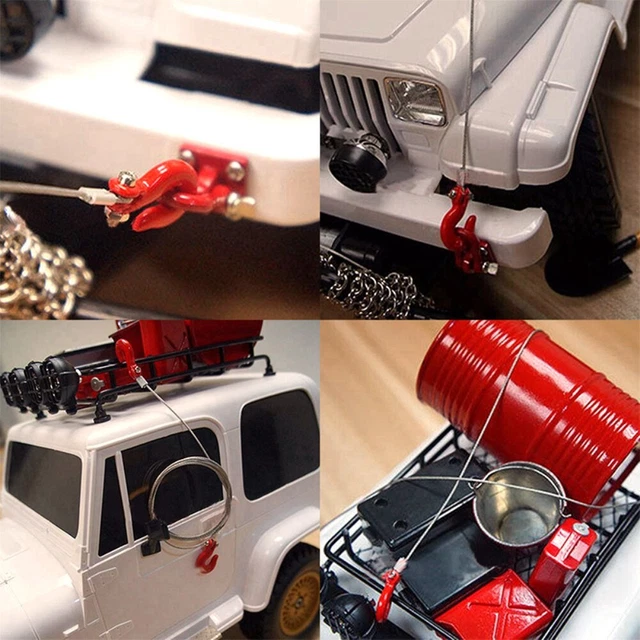 Décor Crawler échelle 1/10 Crochet De Remorquage Et Manille Pour Crawler RC 1/10 - Accessoire