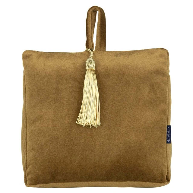 Butoir De Porte En Velours Brillant Mousse Vert - Boudin De