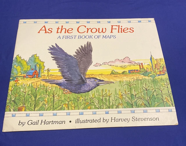 Big Book Teacher Oversized Easel Reading Story AS THE CROW FLIES Hartman