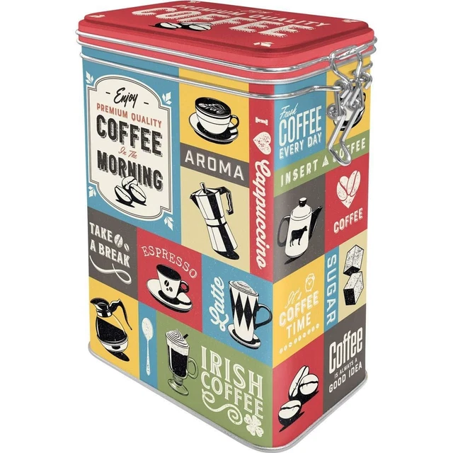 Boîte De Rangement Hermétique En Métal Style Café - Nostalgic-Art, 1,3L