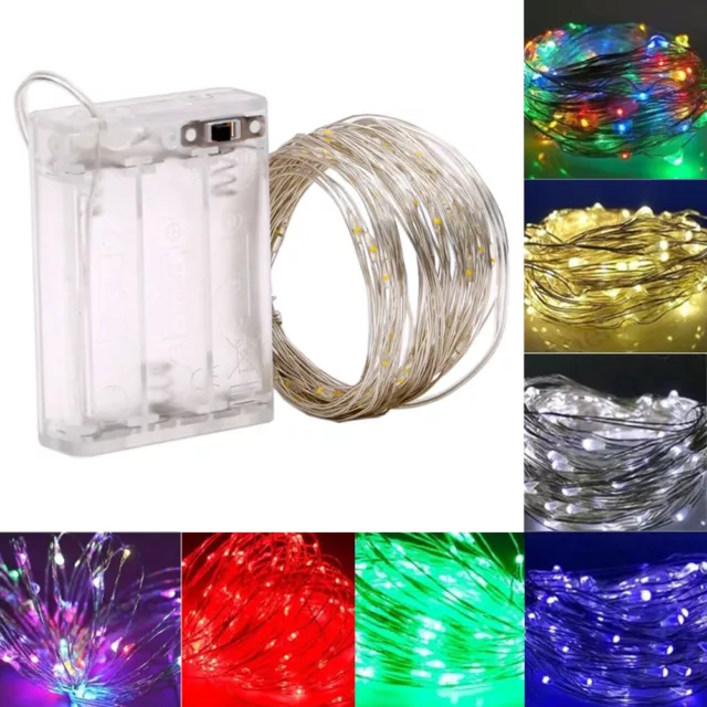 Fairy String Lights 20 50 100 LED Battery Operated Outdoor Xmas Party Wedding