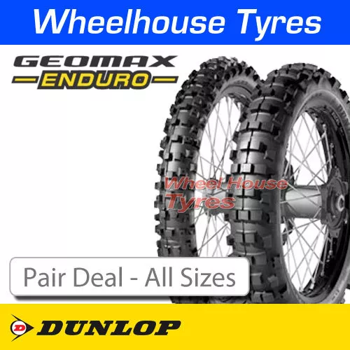 Dunlop Geomax Enduro Motorcycle Tyre Pair Deal