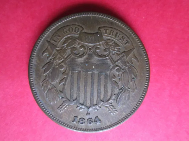 1864 US Two Cent Piece -- First Year of Issue