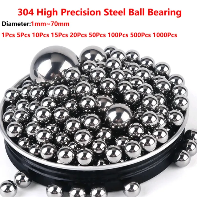 304 Stainless Steel Diameter 1~70mm Steel Ball Precision Steel Ball Bearing