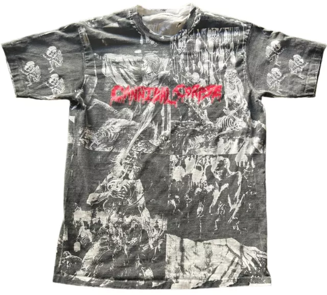 Vintage Cannibal Corpse All Over Print 90’s Single Stitch T-Shirt Men’s XL
