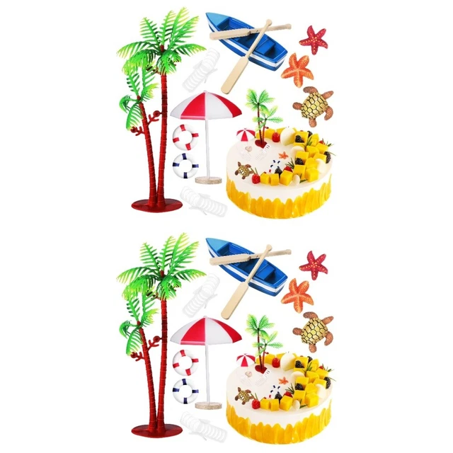 20 pz kit decorativo torta da spiaggia decorazione decorazione torta per festa