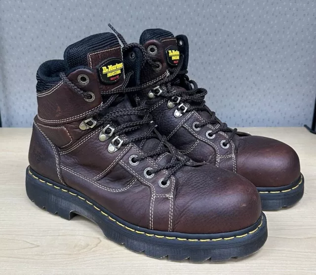 Dr Doc Martens Mens Ironbridge Steel Toe Brown Leather Work Boots AW004 Size 11