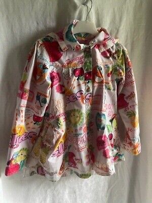 Girls Designer OILILY Mac/Light Coat, Multicoloured, Hooded, 8-10 Years