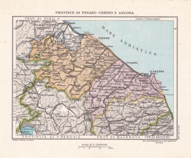 c.ill doppia 1934 ATLANTE DELLE PROVINCE PESARO URBINO (A264)