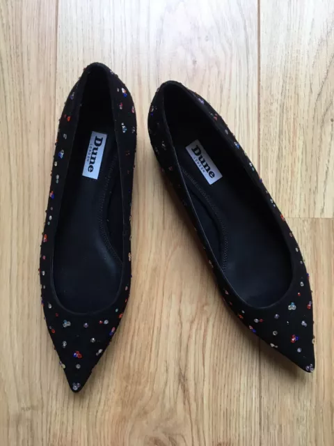 DUNE BALLERINA BALLET Women s UK 4 Pumps Slip On Ladies Flat Boat