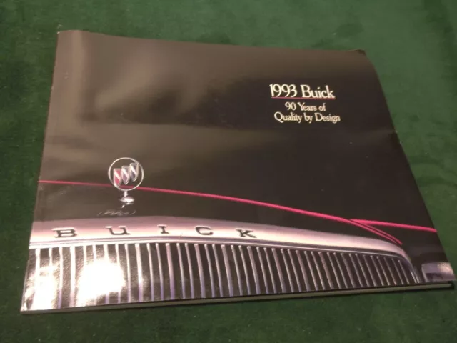 Mint 1993 Buick Lg. 98 Pg [Not 36 Pg.] Full Line Dealer Sales Brochure (Box 626)