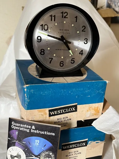 Sveglia Vintage Big Ben Westclox Imperial Black New In Box