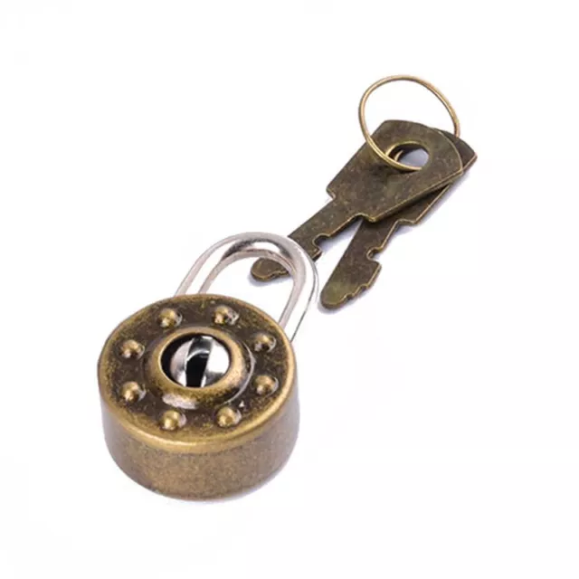 Mini Padlock With for Key Metal for Lock for Bag Suitcase Luggage Diary Boo