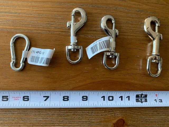 QTY 4 Pcs  2=SNAP BOLT 3/8", 1= 1/2" Snap Bolt and 1 Pc = Spring Snap