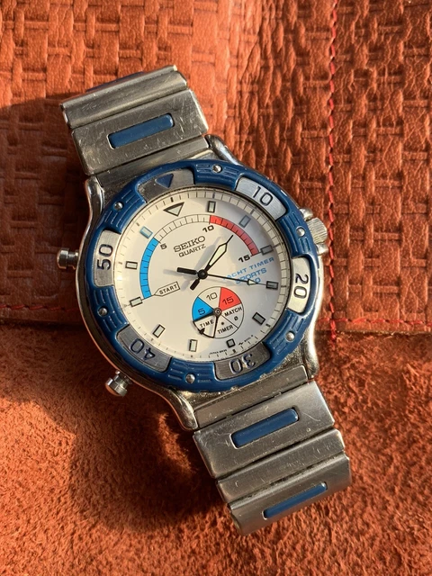 Seiko yacht deals timer 8m35