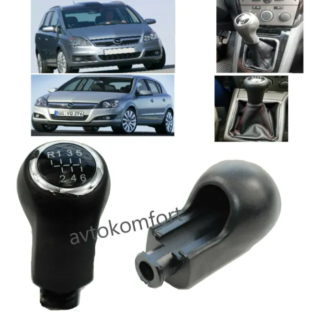 ICT CUIR POMMEAU vitesse pour Opel Astra H Vauxhall MK5 6vitesses