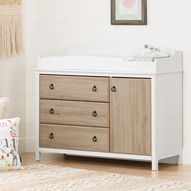 South Shore Cotton Candy Changing Table with Station