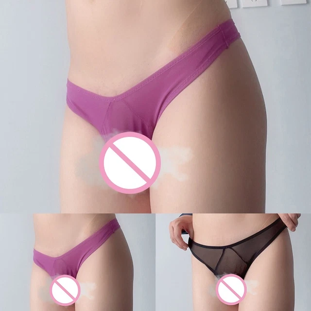 Intimo erotico uomo boxer trasparenti mesh pantaloncini mutandine