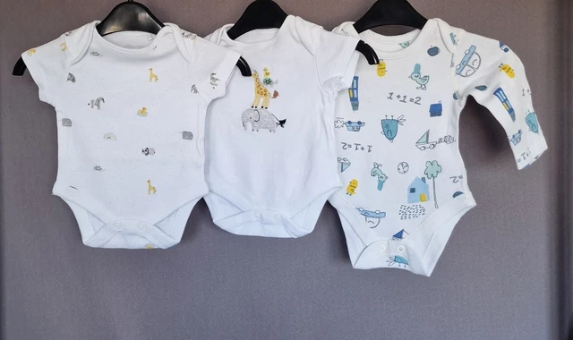 Next Baby Clothes Bundle Unisex Age First Size. Bodysuits Set.