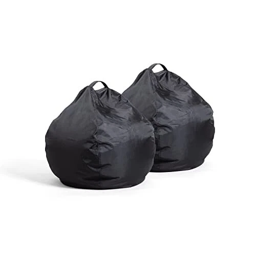 Big Joe Classic 2pk Bean Bag Chairs Black Smartmax 2ft Teardrop