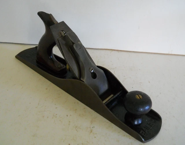 Vintage Stanley No. 5 Smooth Bottom (2) Pat. Dates Wood Plane (Tool)
