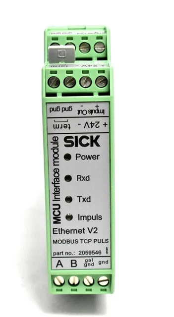 SICK T-MOD ETHERNET V2 Modbus TCP Pulse Interface Module 2059546 £94.26 ...