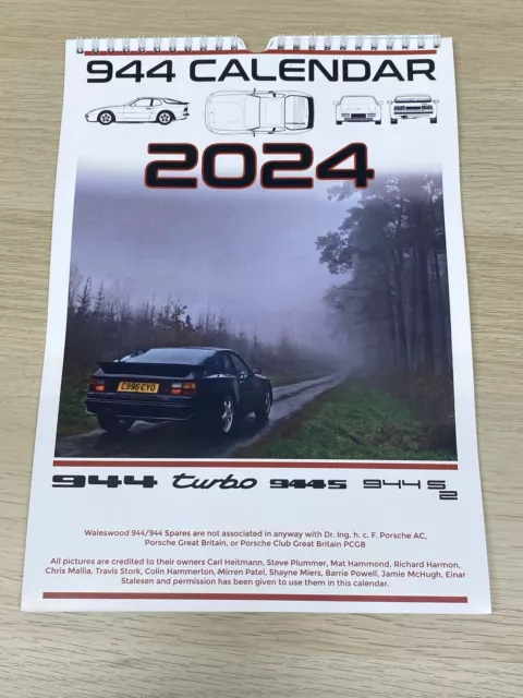 Porsche 944 2024 Calendar New